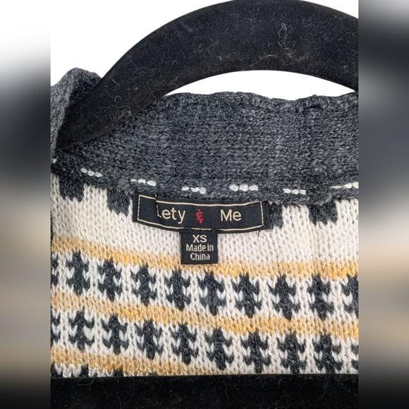 Stitch Fix Lety & Me Striped Open-Front Cardigan Sweater XS - Picture 4 of 4